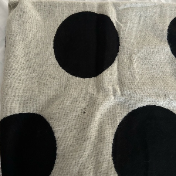 Black and White Polka Dot Oversized Blanket Scarf - Picture 5 of 5